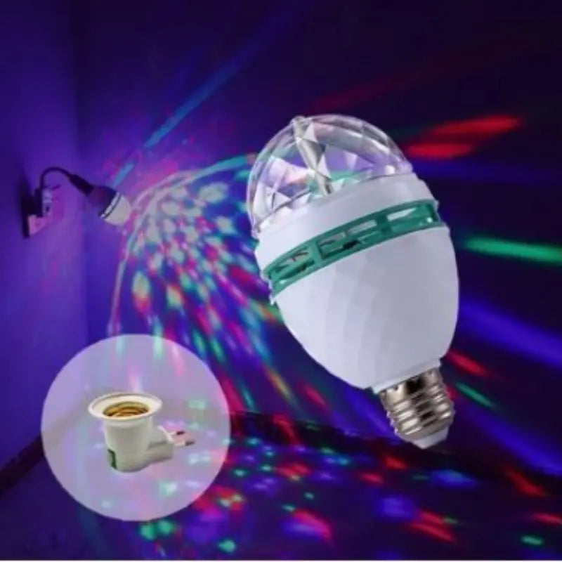 Lâmpada LED Giratória RGB  – Bivolt com Adaptador