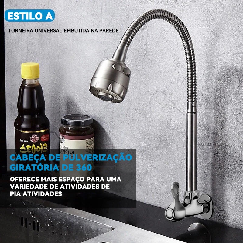 Torneira Gourmet de Parede