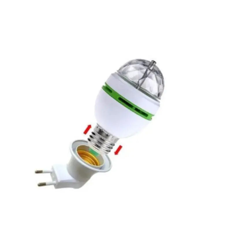 Lâmpada LED Giratória RGB  – Bivolt com Adaptador