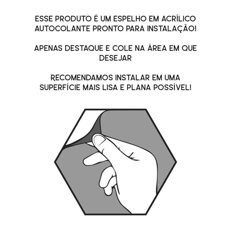 Espelho Decorativo em Acrílico – Seguro, Leve e Sofisticado