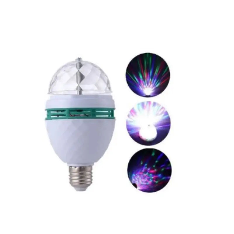 Lâmpada LED Giratória RGB  – Bivolt com Adaptador