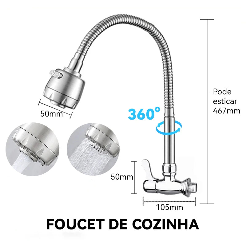 Torneira Gourmet de Parede