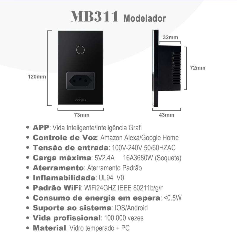 Interruptor Inteligente Wi-Fi COIBEU