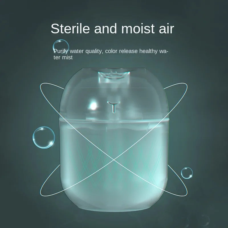 💧 Mini Umidificador Portátil 220ml com Spray e Aromaterapia 🌿