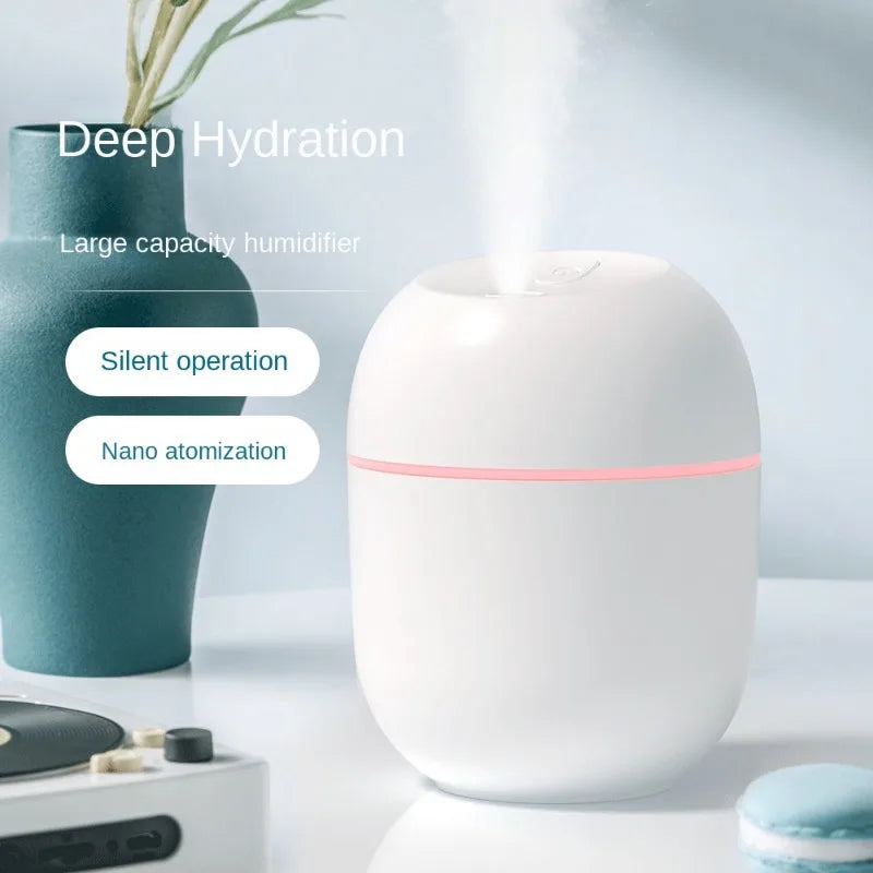 💧 Mini Umidificador Portátil 220ml com Spray e Aromaterapia 🌿